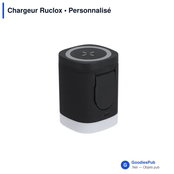 Chargeur sans fil personnalisable Ruclox avec logo - 3 en 1 - Image 9