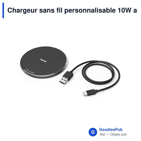Chargeur sans fil personnalisable 10W avec logo - Hama