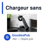Chargeur sans fil 15W personnalisable avec logo | Todd - Miniature 11