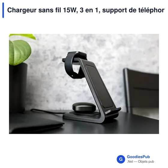 Chargeur sans fil 15W personnalisable avec logo | Todd - Image 11