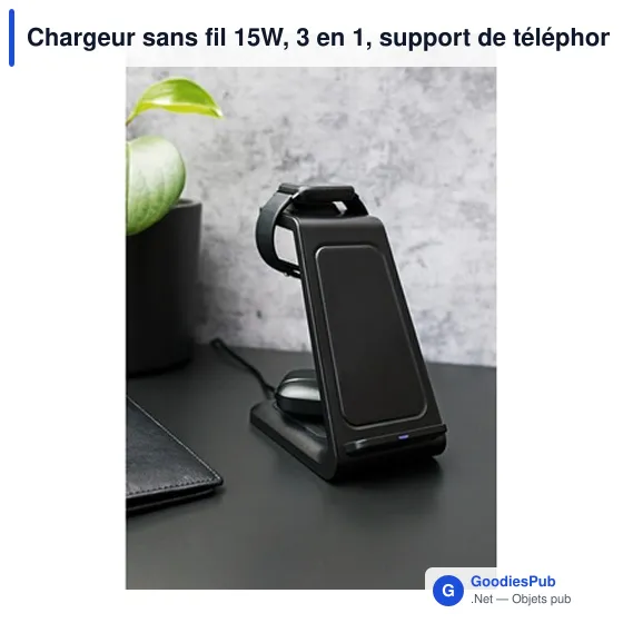 Chargeur sans fil 15W personnalisable avec logo | Todd - Image 12