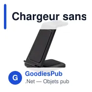 Chargeur sans fil 15W personnalisable avec logo | Todd - Miniature 3