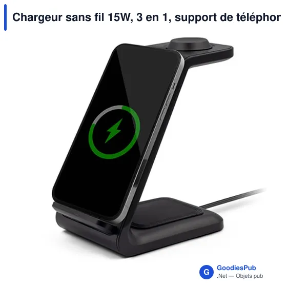 Chargeur sans fil 15W personnalisable avec logo | Todd - Image 4