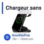 Chargeur sans fil 15W personnalisable avec logo | Todd - Miniature 5