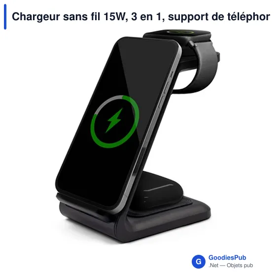 Chargeur sans fil 15W personnalisable avec logo | Todd - Image 5