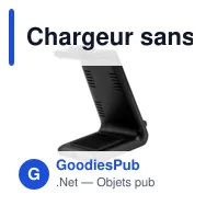 Chargeur sans fil 15W personnalisable avec logo | Todd - Miniature 6
