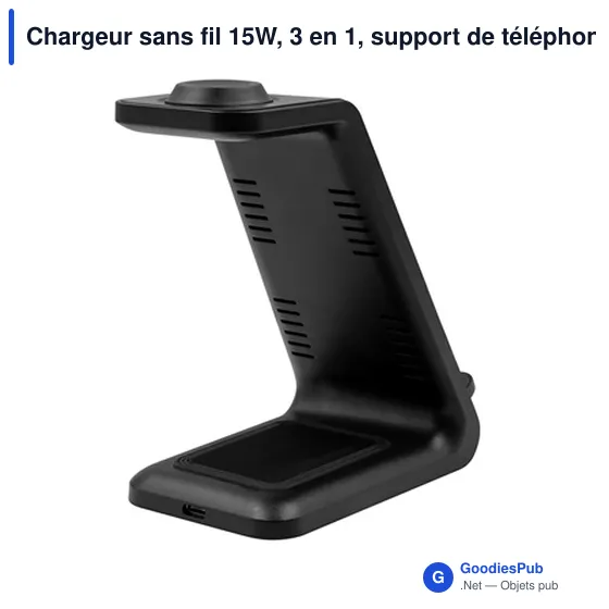 Chargeur sans fil 15W personnalisable avec logo | Todd - Image 6