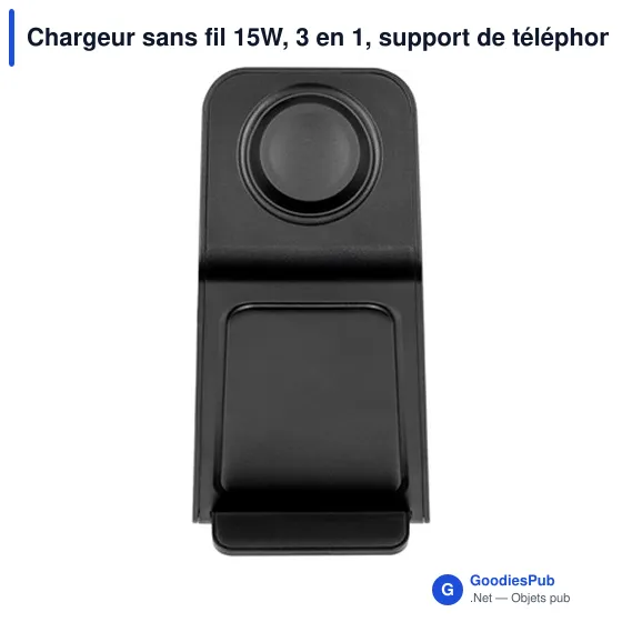 Chargeur sans fil 15W personnalisable avec logo | Todd - Image 10