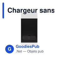 Chargeur sans fil personnalisable 15W avec support pour téléphone | Zitaavec logo - Miniature 5