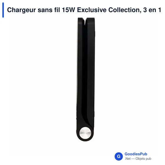 Chargeur sans fil personnalisable 15W avec support pour téléphone | Zitaavec logo - Image 7