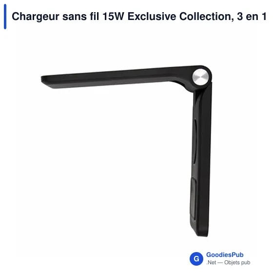 Chargeur sans fil personnalisable 15W avec support pour téléphone | Zitaavec logo - Image 8
