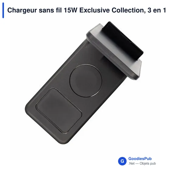 Chargeur sans fil personnalisable 15W avec support pour téléphone | Zitaavec logo - Image 9