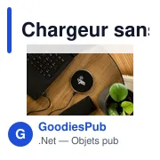Chargeur sans fil personnalisable 15W avec logo | Danre - Miniature 2