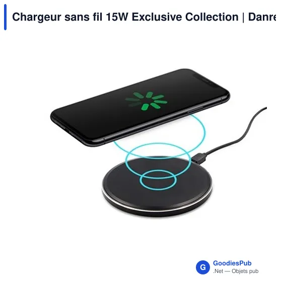 Chargeur sans fil personnalisable 15W avec logo | Danre - Image 3