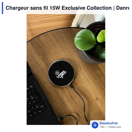 Chargeur sans fil personnalisable 15W avec logo | Danre - Image 6
