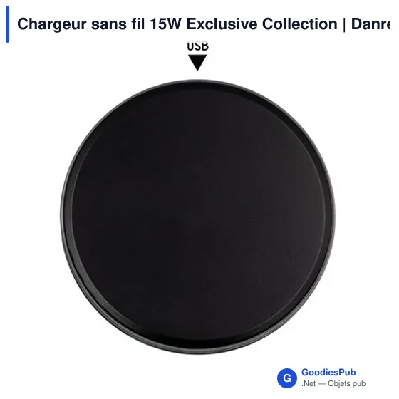 Chargeur sans fil personnalisable 15W avec logo | Danre - Image 7