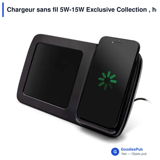 Chargeur sans fil personnalisable avec horloge numérique | Ishaavec logo - Image 5