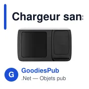 Chargeur sans fil personnalisable avec horloge numérique | Ishaavec logo - Miniature 7
