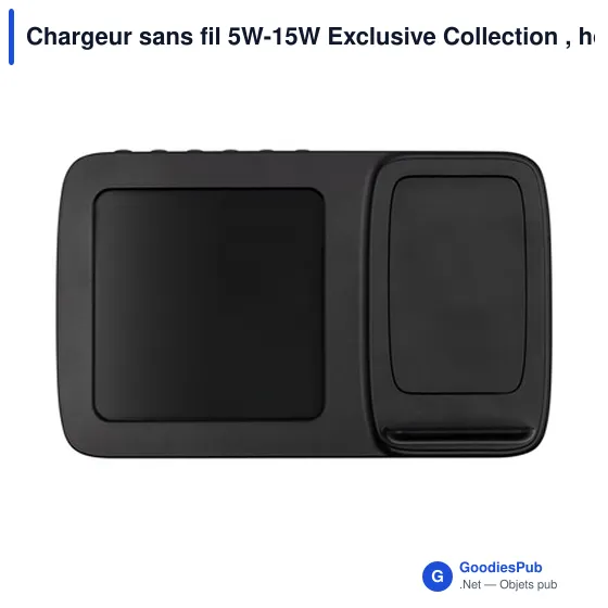 Chargeur sans fil personnalisable avec horloge numérique | Ishaavec logo - Image 7