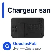 Chargeur sans fil personnalisable avec horloge numérique | Ishaavec logo - Miniature 8