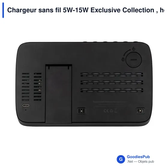 Chargeur sans fil personnalisable avec horloge numérique | Ishaavec logo - Image 8