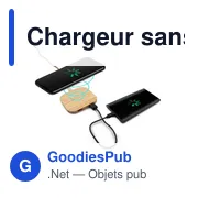 Chargeur sans fil personnalisable en bambou 10W avec logo | Jazzlyn - Miniature 4