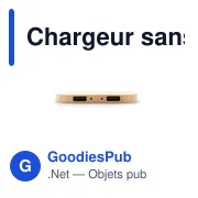 Chargeur sans fil personnalisable en bambou 10W avec logo | Jazzlyn - Miniature 5