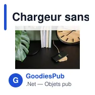 Chargeur sans fil personnalisable en bambou 10W avec logo | Jazzlyn - Miniature 10