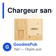 Chargeur sans fil personnalisable 10W avec station météo | Kaheleavec logo - Miniature 7