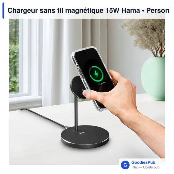 Chargeur sans fil magnétique 15W Hama - Image 2