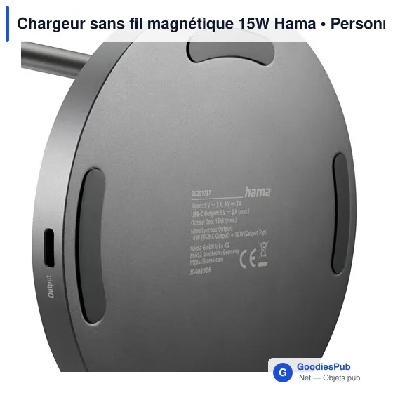 Chargeur sans fil magnétique 15W Hama - Image 7
