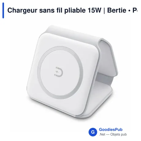 Chargeur sans fil pliable 15W | Bertie