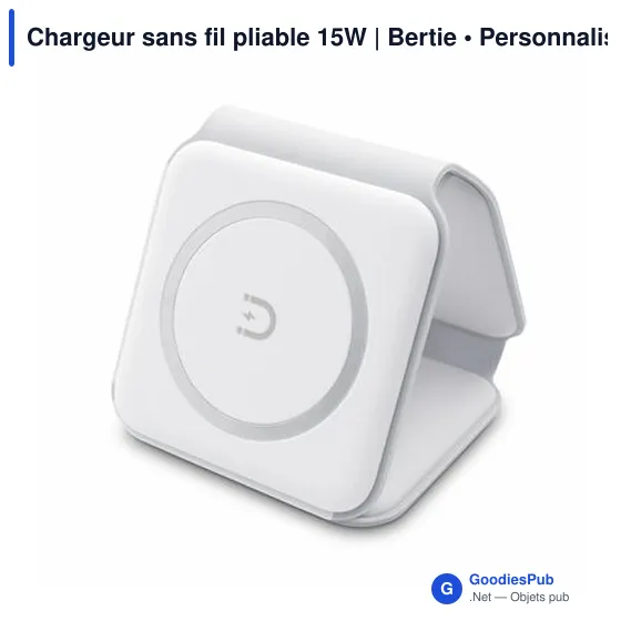 Chargeur sans fil pliable 15W | Bertie - Image 1