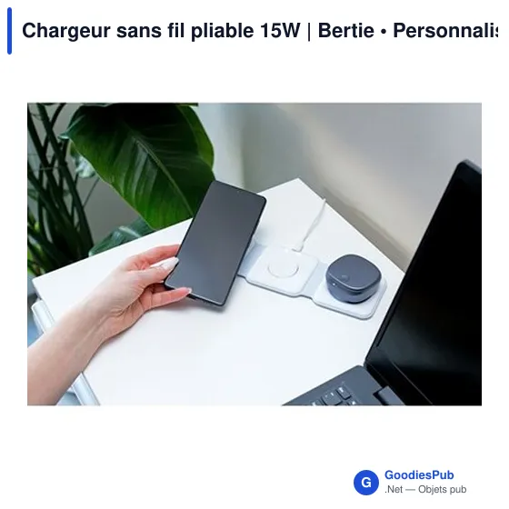 Chargeur sans fil pliable 15W | Bertie - Image 2