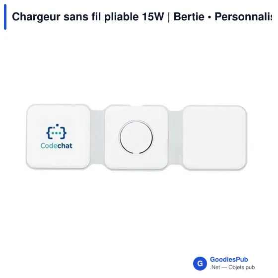 Chargeur sans fil pliable 15W | Bertie - Image 6