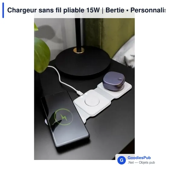 Chargeur sans fil pliable 15W | Bertie - Image 8