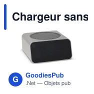 Chargeur sans fil personnalisable Xoopar avec horloge et logo - Reddi Charge PD - Miniature 2
