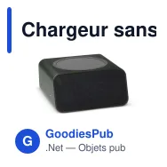 Chargeur sans fil personnalisable Xoopar avec horloge et logo - Reddi Charge PD - Miniature 3