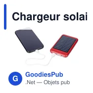 Chargeur solaire personnalisable en aluminium avec logo - Tycho - Miniature 11