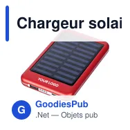 Chargeur solaire personnalisable en aluminium avec logo - Tycho - Miniature 12