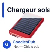 Chargeur solaire personnalisable en aluminium avec logo - Tycho - Miniature 5