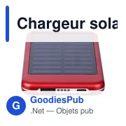 Chargeur solaire personnalisable en aluminium avec logo - Tycho - Miniature 6