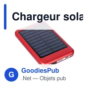 Chargeur solaire personnalisable en aluminium avec logo - Tycho - Miniature 8