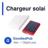 Chargeur solaire personnalisable en aluminium avec logo - Tycho - Miniature 10