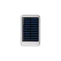 Variante argenté - Chargeur solaire personnalisable en aluminium avec logo - Tycho