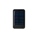 Variante noir - Chargeur solaire personnalisable en aluminium avec logo - Tycho