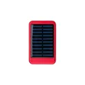 Variante rouge - Chargeur solaire personnalisable en aluminium avec logo - Tycho