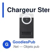Chargeur sans fil personnalisable Sterling avec logo entreprise - Miniature 2