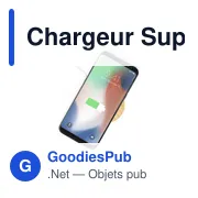 Chargeur sans fil personnalisable avec support mobile - Noopyavec logo - Miniature 6