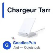 Chargeur induction personnalisable Tarmix avec logo - Miniature 1